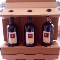 Packaging with wine