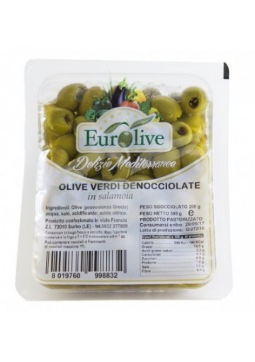 Olive verdi denocciolate in salamoia