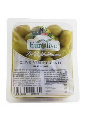 Olive verdi denocciolate in salamoia