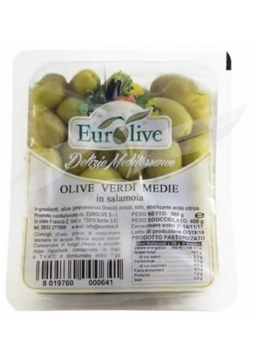 Olive verdi denocciolate in salamoia