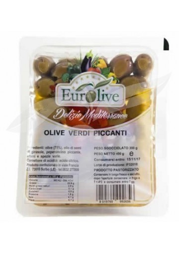 Olive verdi denocciolate in salamoia